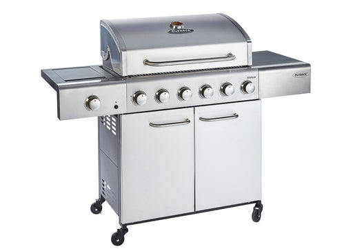 Meteor 6 Burner Stainless Steel Gas Outdoor BBQ Grill