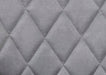 Modern Light Grey Silver Upholstered Plush Velvet Dining Bench