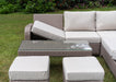 Twilight Natural Rattan Recliner Corner Sofa Coffee Table Set