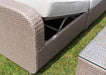Twilight Natural Rattan Recliner Corner Sofa Coffee Table Set