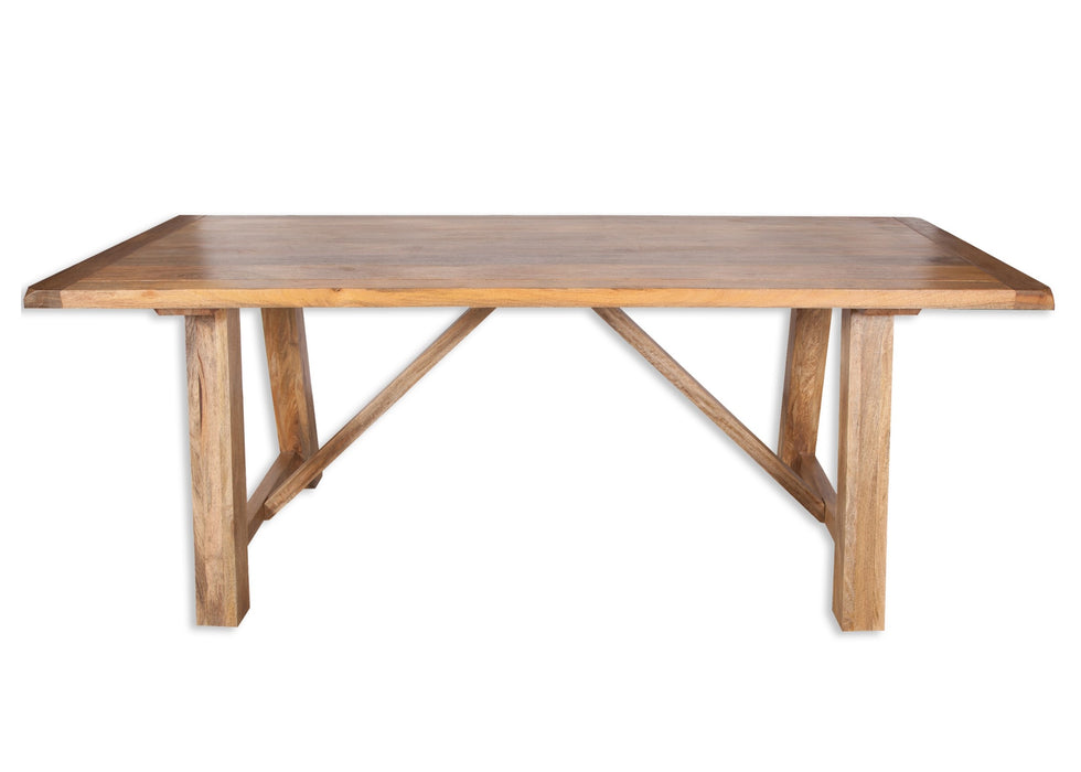 Odisha Solid Chunky Mango Wood Large Dining Table