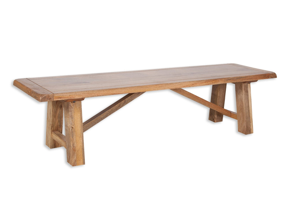 Odisha Solid Chunky Mango Wood Medium Dining Bench
