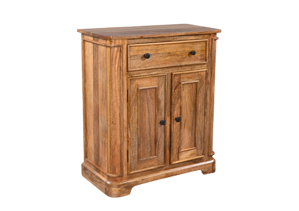 Roostwood 'Clent' Modern Solid Mango Wood Small Hall Cabinet Sideboard