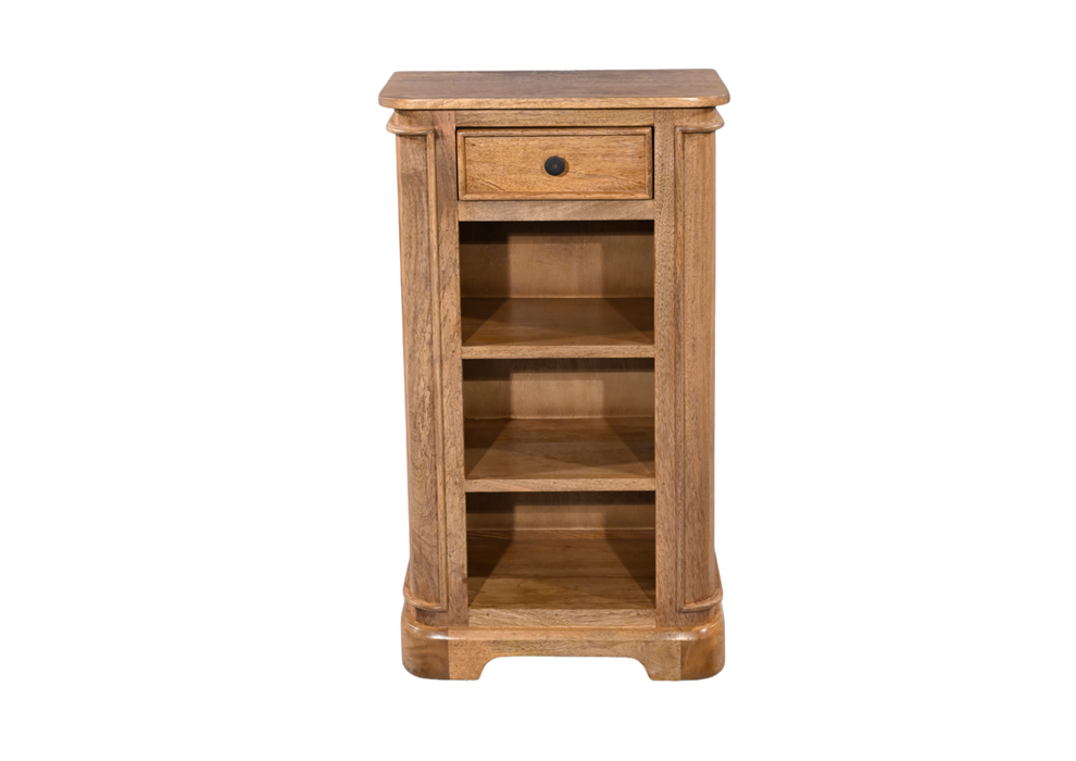 Roostwood 'Clent' Modern Solid Mango Wood Small Bookcase Storage Unit