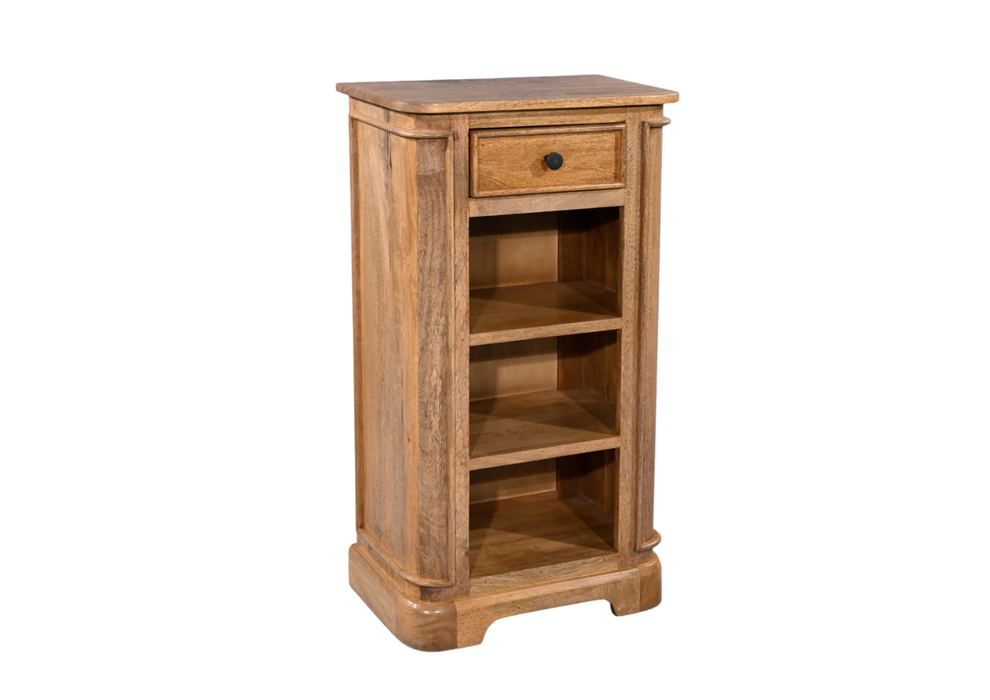 Roostwood 'Clent' Modern Solid Mango Wood Small Bookcase Storage Unit