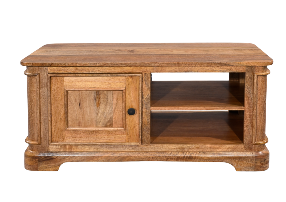 Roostwood 'Clent' Modern Solid Mango Wood Occasional Coffee Table / TV Unit
