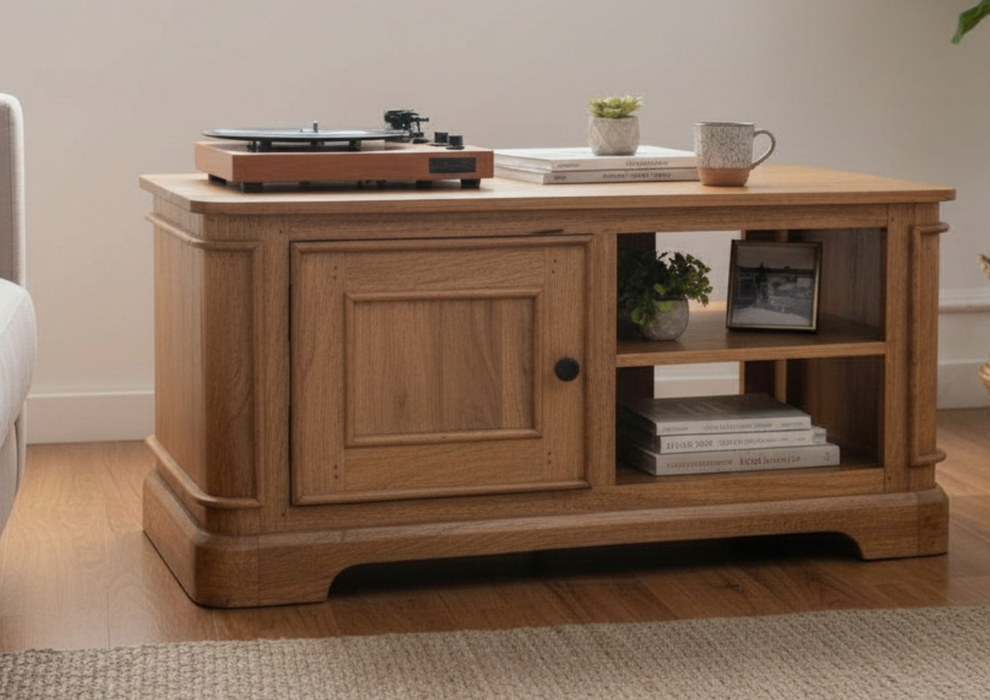 Roostwood 'Clent' Modern Solid Mango Wood Occasional Coffee Table / TV Unit
