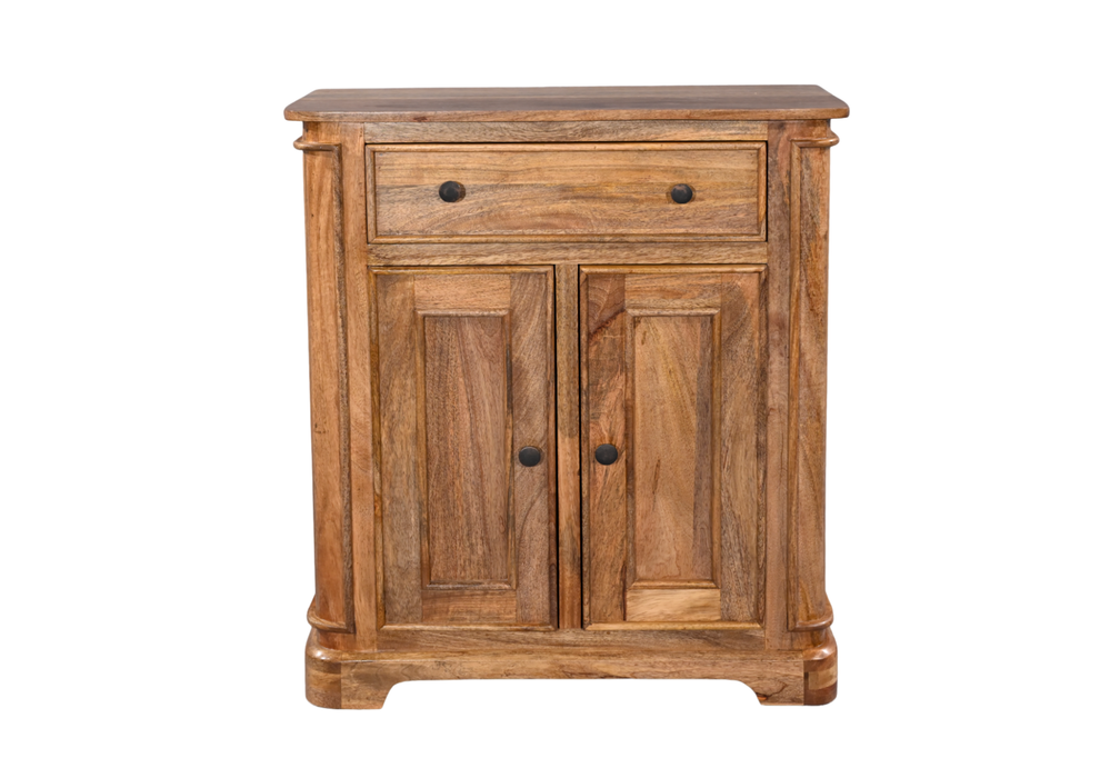 Roostwood 'Clent' Modern Solid Mango Wood Small Hall Cabinet Sideboard