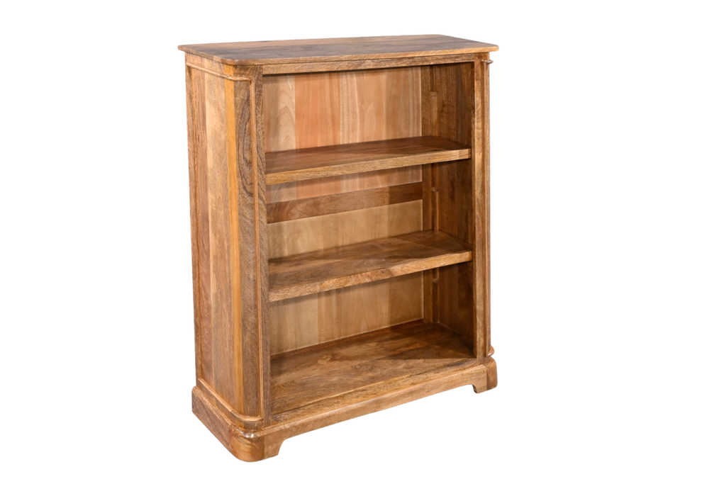 Roostwood 'Clent' Modern Solid Mango Wood Small Bookcase Storage Unit