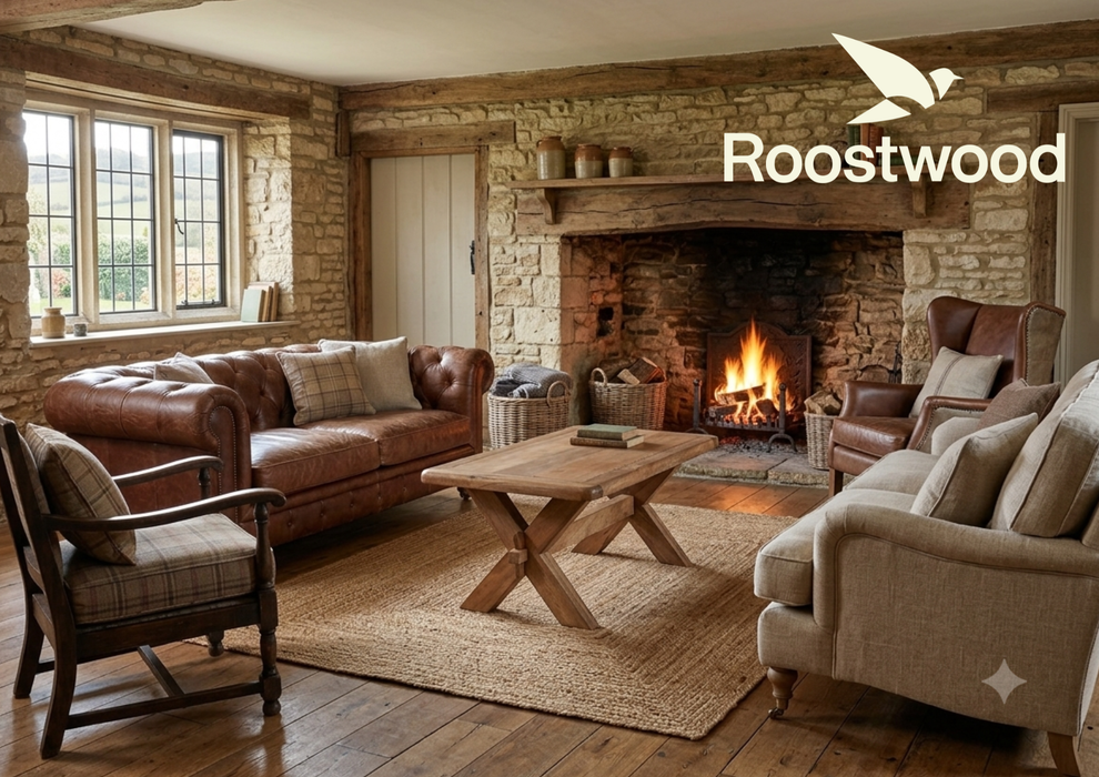 Roostwood 'Kinver' Rustic Solid Mango Wood Occasional Coffee Table
