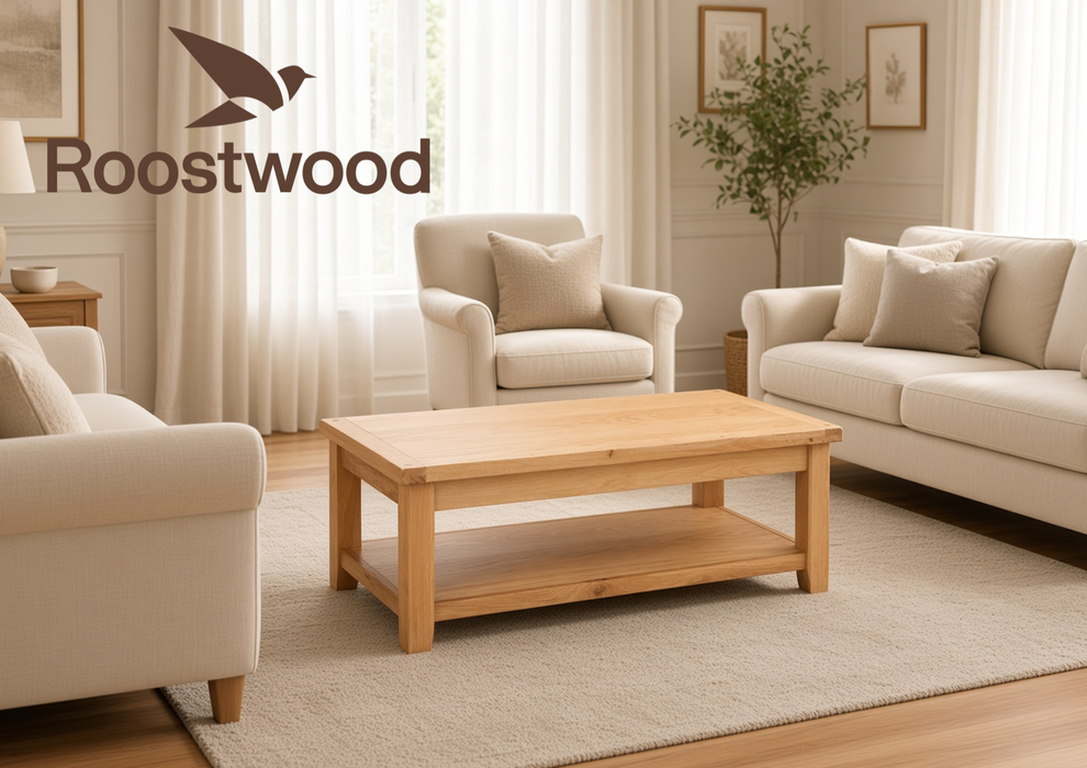 Roostwood 'Malvern' Natural Oak Coffee Table