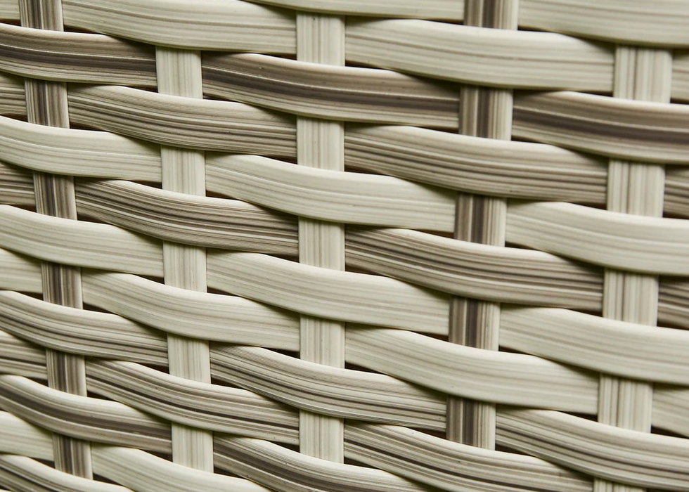 'Santorini’ 5 Seater Sofa Grey Rattan Aluminum Lounge Set with Coffee Table