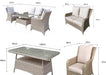 'Sorrento' Grey 4 Seater Lounge Set With Coffee Table