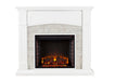Modern White Complete Electric Smart Media Fireplace