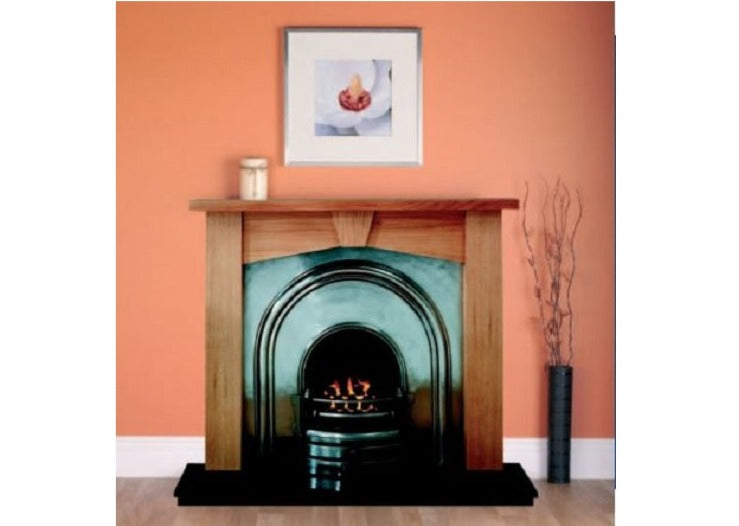 Theydon Traditional Real Oak Veneer Fireplace Fire Surround