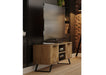 'Oakwood Living' Agra Industrial Style TV Unit Cabinet Mango Parquet Metal Legs