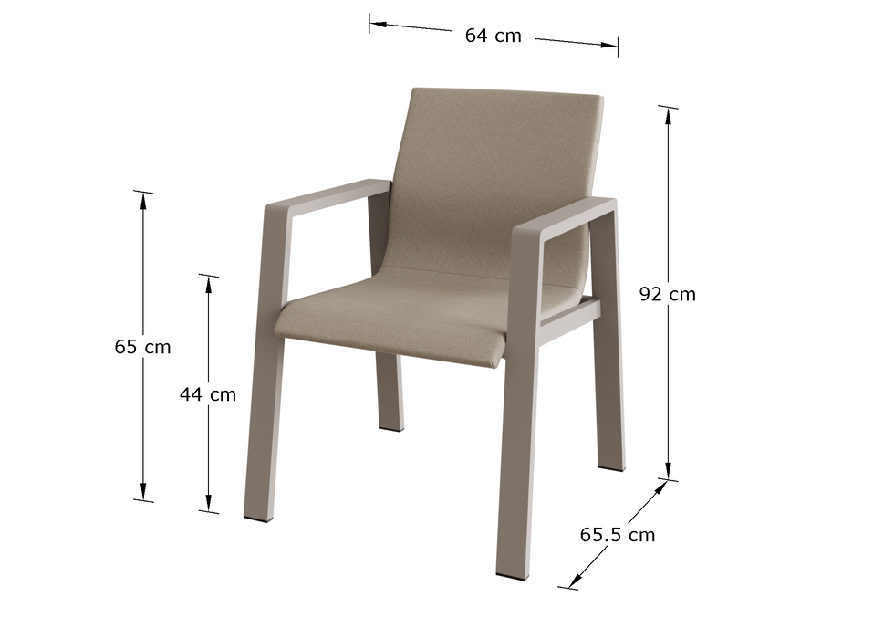 Venus Outdoor Aluminium 2 Seater Bistro Dining Set