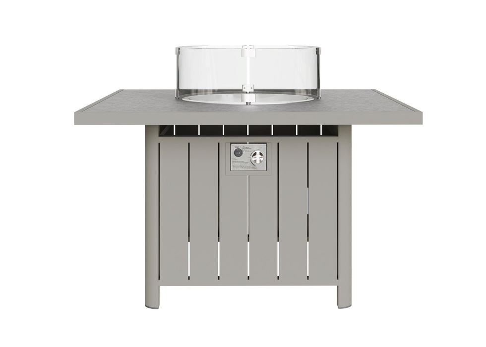 Venus Outdoor Garden Aluminium Corner Sofa Dining Set with Gas Firepit Table