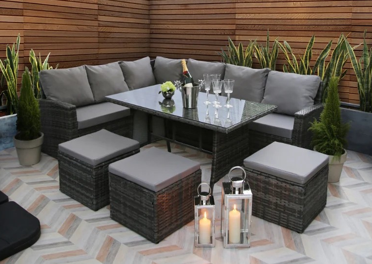 Bermuda 9 seater garden rattan sale