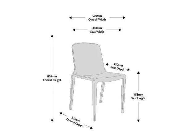 Hatton Indoor Outdoor Plastic Stacking Dining Cafe School Bistro Chairs