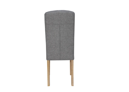 back of ch34 light grey dining chair 