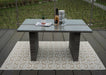 'Casa Rattan' Grey Rattan Outdoor Garden Furniture Dining Table