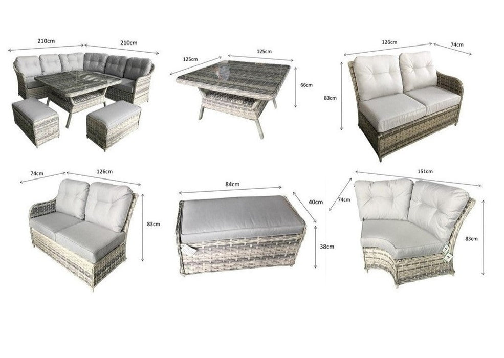 210cm hot sale corner sofa