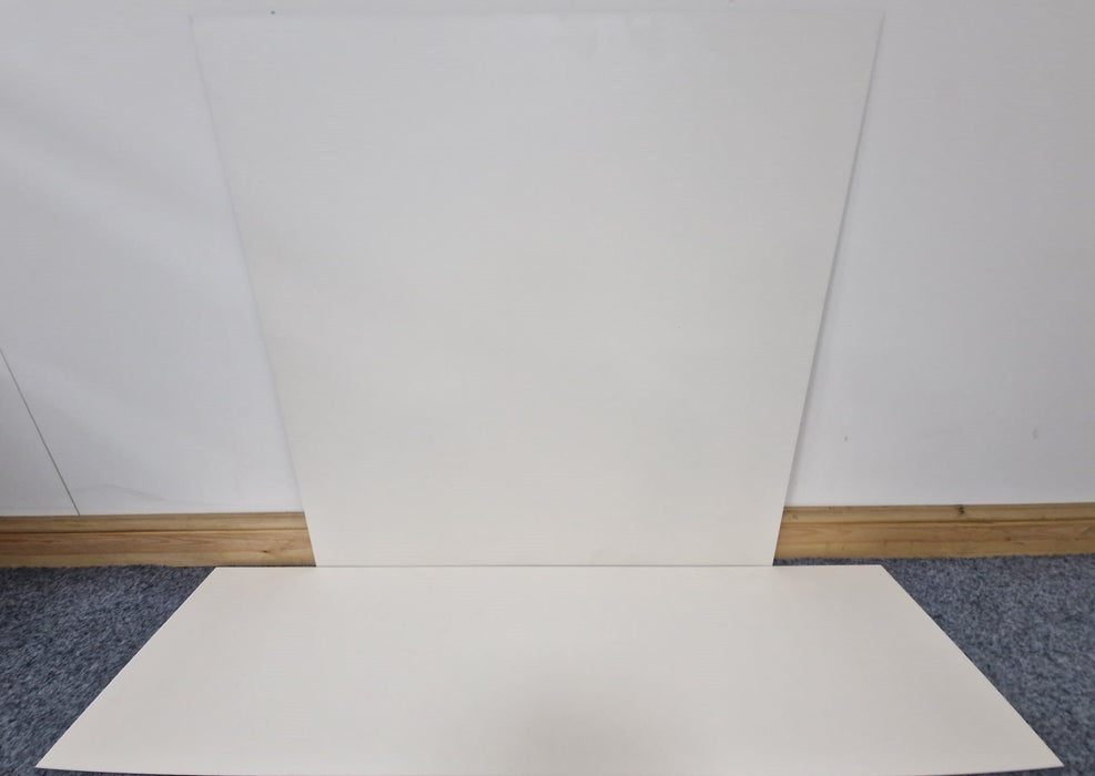 Cream Effect HPL Laminate Fireplace Back Panel & Hearth