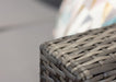Gozo Georgia Signature Weave Grey Rattan Garden Furniture Lounge Set, Chaise Corner Sofa Coffee Table Aluminium