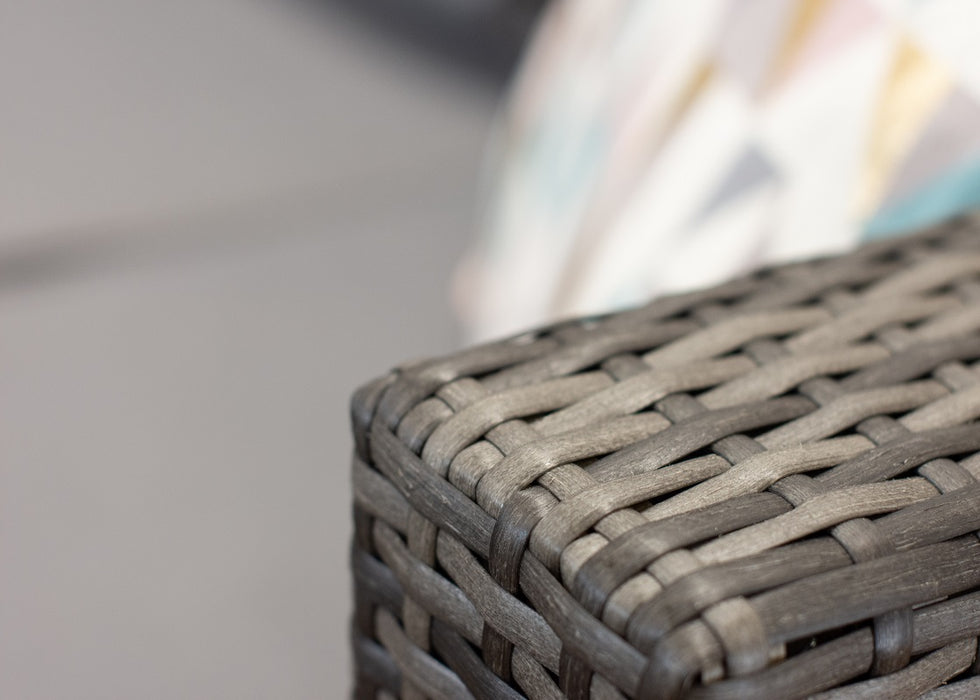 Signature Weave Georgia Grey Rattan Corner Sofa Set GEOR0103
