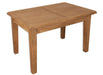 oakwood dining table extendable 1.2m medium oak solid wood 1.6m 