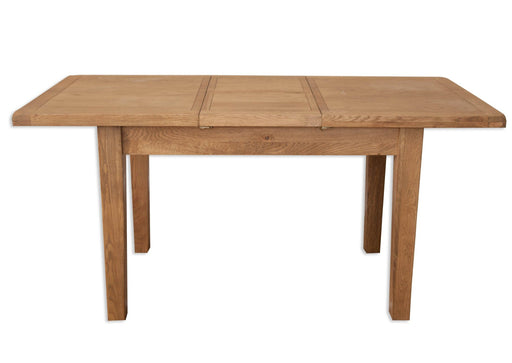 solid oak extending dining table butterfly extension seats 6 8 2.10 meters 1.6 meters 