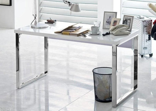 Home office desk clearance white gloss