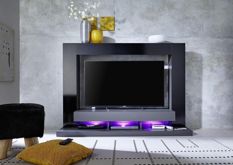 Grey Black Gloss TV Stands Black Gloss and Grey Entertainment
