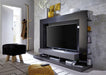 ModaNuvo 'Miami' Grey & Black Gloss TV Multi Media Entertainment Unit LED Light