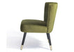Modern 'Manon' Dining Room Occasional Kitchen Vintage Green Velvet Chairs