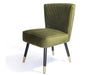Modern 'Manon' Dining Room Occasional Kitchen Vintage Green Velvet Chairs
