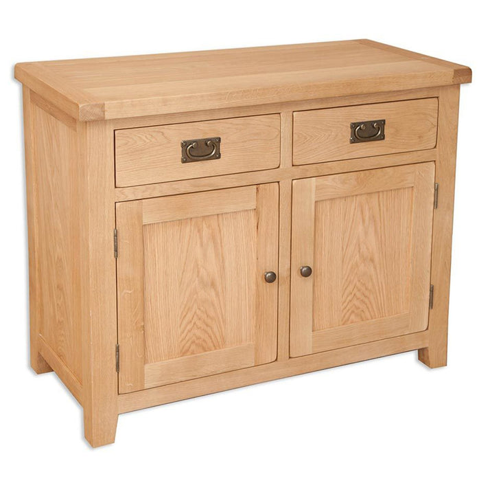 solid oak hall way dining living room small sideboard unit storage cupboard furniture