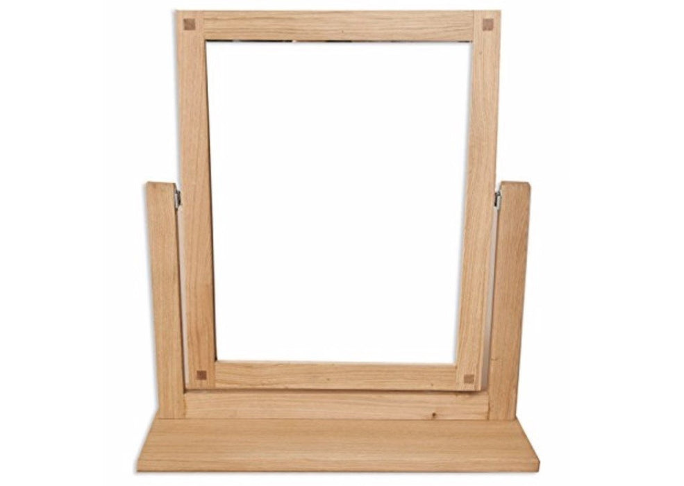 'Oakwood Living' Country Oak Dressing Table Top Mirror