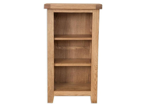 'Oakwood Living' Country Oak Small Bookcase / DVD Rack