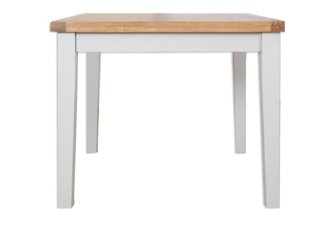 'Oakwood Living' Grey Painted Oak 0.90 Dining Table — Furniture for the
