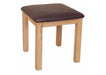 'Oakwood Living' Natural Oak Dressing Table Stool