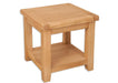 'Oakwood Living' Natural Oak Lamp / Side Table