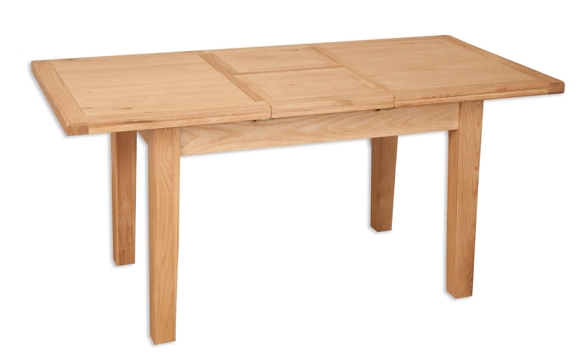 8 seater dining extending table solid natural oak 