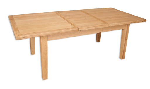 butterfly extending dining table natural solid oak 6 seater 