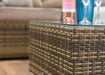 Georgia Brown Corner Sofa Ice Bucket Table Geor0055 Signature Weave
