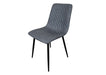Pair of Richmond Grey PU Leather Industrial style Modern Dining Chairs
