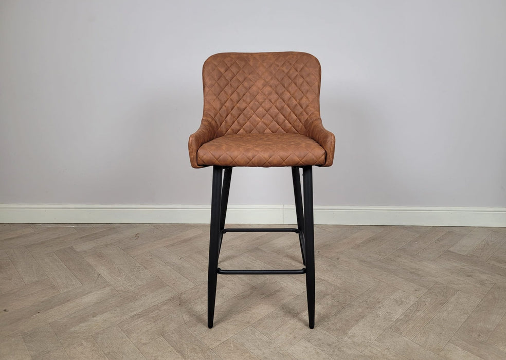 Montreal bar stool tan pu leather outlet