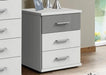 SlumberHaus 'Click/Duo' White & Grey Concrete Chests of Drawers