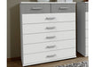 SlumberHaus 'Click/Duo' White & Grey Concrete Chests of Drawers